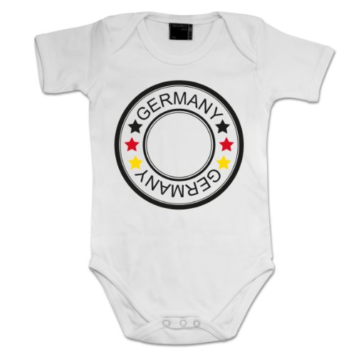 EM Logo Deutschland Trikot Fan Baby Strampler by Shirtcity