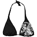 INFAMOUS Fleur-de-Lis Womens Swimsuit Top - Black/Silver