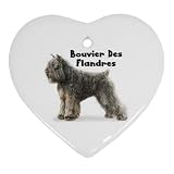 Bouvier des Flandres Ornament (Heart)
