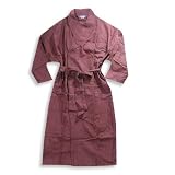 Roundtree & Yorke - Mens Big And Tall Flannel Plaid Robe, Burgundy, Black