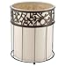 InterDesign Vine Wastebasket Trash Can, Vanilla/Bronze