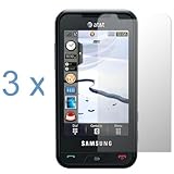 Durable Clear Reusable LCD Screen Protector - 3 Pack for AT&T Samsung Etern ....