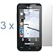 Durable Clear Reusable LCD Screen Protector - 3 Pack for AT&T Samsung Eternity SGH-A867 Cell Phone