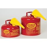 Eagle UI20FS EAGLE Galvanized Steel Type-I Safety Cans (Funnel Included) 2 Gallon [PRICE is per EACH]
