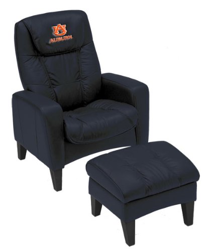 Auburn Tigers Casual Leather Chair without Ottoman