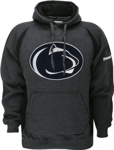 Buy Penn State Nittany Lions Class Act Big Logo Charcoal Hooded Sweatshirt