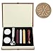 Seal Wax Kit,PUQU Vintage Initial Letters A-Z Alphabet Wax Badge Seal Stamp Kit Wax Set Tool Gift(X)
