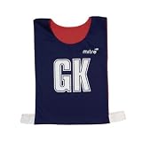 Mitre Netball Mesh Bib Reversible Pack of 7 Navy/Red Med