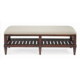Bernhardt Furniture Sale Market Street Bench in Dark Reddish-Brown Bordeaux 383-508F