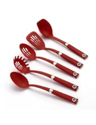 Kitchen: Rachael Ray Tools 5-Piece Soft-Grip Tool Set, Red - Meyer