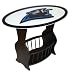 Carolina Panthers Wood End Table With Glass Cover