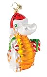 RADKO FLAKE Dragon with wings Santa Hat Ornament