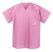 UA University of Alabama Logo Pink Logo Scrub Top SHIRT-Size SM- For HER -Officially Licensed NCAA College Logo Apparel Unique GIFT Ideas For Mom Nurses Ladies Students Graduation