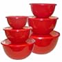 Reston Lloyd Calypso Basics 12 piece Bowl Set, Red