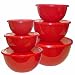 Reston Lloyd Calypso Basics 12 piece Bowl Set, Red