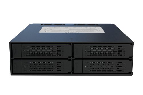 ICY DOCK 4xSATA Backplane 6,35cm 2,5Zoll SATA oder SAS Festplatten 2x 40mm Luefter Metal-G Preisvergleich