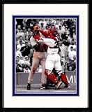 Option #6: Boston Red Sox Jason Varitek and ARod Alex Rodriguez fight - 11x14 Photo, Mounted in 16x20 Double Matt and Framed w/Plexi Glass