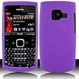 iNcido Brand Nokia X2-01 Cell Phone Rubber Purple Protective Case Faceplate ....