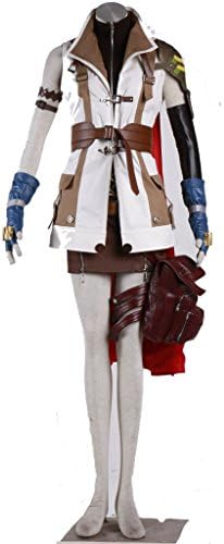 Koveinc Anime Final Fantasy VII Cosplay Costume - Lightning Outfit-Female-X-Large
