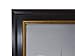 Golden State Art, 16x20 Black Photo Picture Frame with Burgundy and Gold Border Lines, with Real Glass
