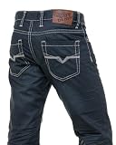 Gov denim - jeanshomme bleu avec effet cir�