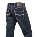 Gov denim - jeanshomme bleu avec effet cir�