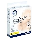 gerber Seal n' Go Breat Milk Storage Bags- 25 Pre-Sterilized Bags