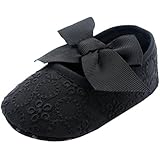 WXBUY Infant Girls Cotton Ribbon Bowknot Soft Bottom Flower Prewalker