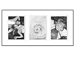 Malden 2106-357 5 by 7 Infiniti Double Matted Wall Frame 3 Opening, Black