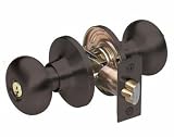Tools & Hardware : Master Lock BCO0110B Biscuit Keyed Entry Door Hardware with SilvaBond Antimicrobial Protected Finish, Oil Rubbed Bronze
