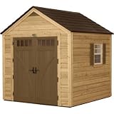 Suncast Wood/Resin 8-Foot by 8-Foot by 8-Foot Hybrid Shed