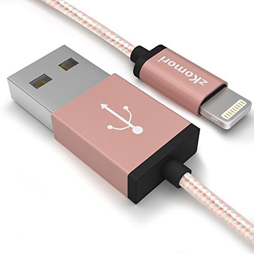 Zkomori 3Pack 3FT 6FT 10FT Nylon Braided Lightning Charging Cable Sync Cord for iPhone 7/SE/5/5s6/6s/6 Plus,iPad Air/Mini,iPod,Compatible with iOS10