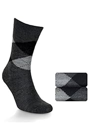 2 Pairs of Wool Blend Argyle Socks