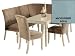 Breakfast Nook Maple Leg Microfiber Aqua Image