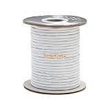 Cmple 14AWG CL2 Rated 2 Conductor Loud Speaker Cable 100 Feet for In-Wall Installation
