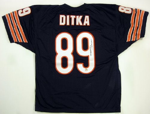 Mike Ditka Autographed Chicago Bears Blue Football Jersey