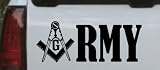 Thumbnail image for 8in X 3.1in Black — Masonic Freemason Army Military Car…