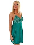 SeXy Chemise Nightgown Lace Sapphire or Jade