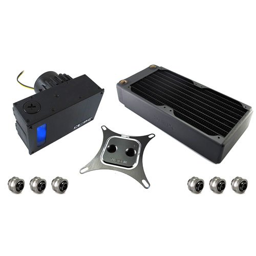 XSPC Raystorm RX240 V3 Extreme Universal CPU Water Cooling Kit w/ D5 Variant Pump Included and Free Dead-Water!