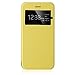 PASONOMI iPhone 6 Case, [Smart Window View] Apple iPhone 6 Folio Wallet Case - Slim Flip Leather Case for Apple iPhone 6 4.7 Inch Smartphone (Yellow)