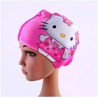 Speaking Life Hello Kityy Children's Swimming Cap Super Cute Boys and Girls Cartoon Children's Swimming Cap Swimming Cap