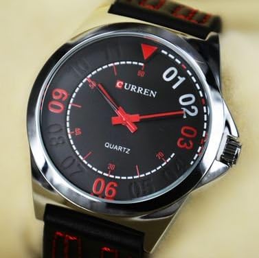New ARrival ~ Fashion CURREN 7896 Men's Military Fashionable Analog Watch with Faux Leather Strap