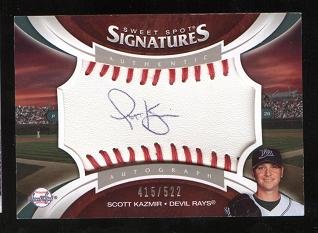Scott Kazmir Autograph 2006 Upper Deck Sweet Spot Signatures Card #SS-SK Certified Autograph #415/522 Los Angeles Angels