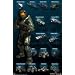 Halo 3: Humanity Weapons Poster (Rolled) 24" X 36"