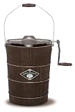 White Mountain NDWMIMH611 6-Quart Wooden-Bucket Manual Hand-Crank Ice-Cream Maker
