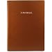 Tan Embossed Leather Journal - Lined