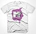 Mens MTV MUSIC TELEVISION SYMBOL T Shirt in white Music & Classic Tee Shirts Various Colours & Sizes