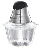 Marco Pierre White by Russell Hobbs 14154 320W Mini Food Processor in brushed aluminium with one touch operation and 2 blades