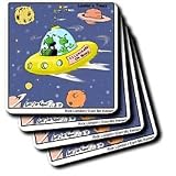 Londons Times Space The Final Frontier Cartoons - Alien Newborn - Coasters