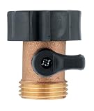 Tools & Hardware : Orbit Lawn & Garden Brass Hose Shut-Off Coupling Valve #58270